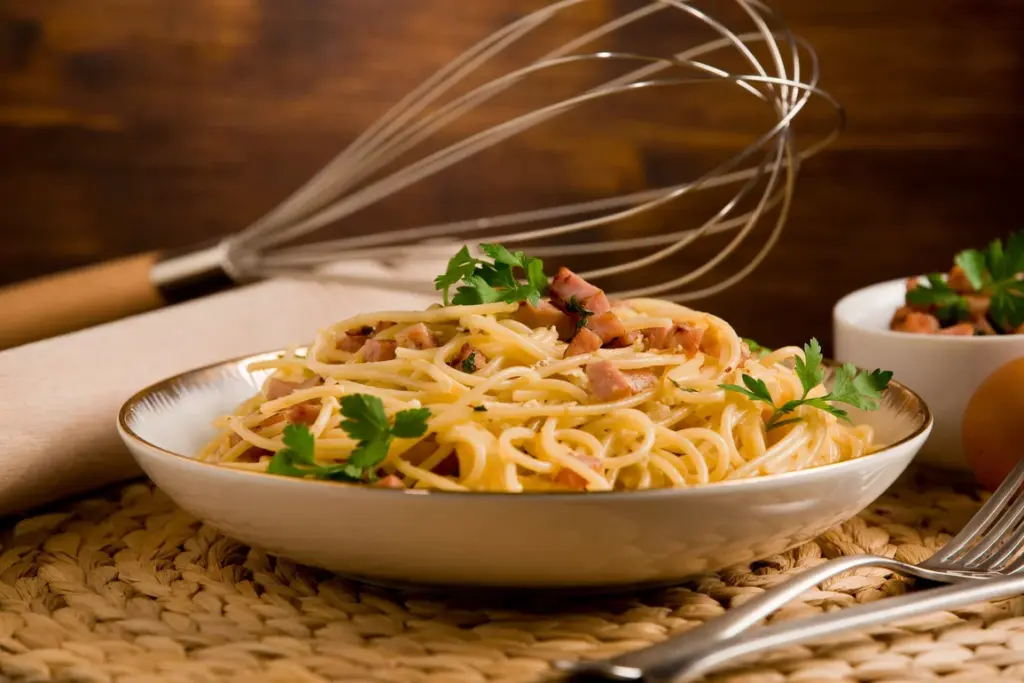 spagety carbonara so syrom vrsatec agrofarma